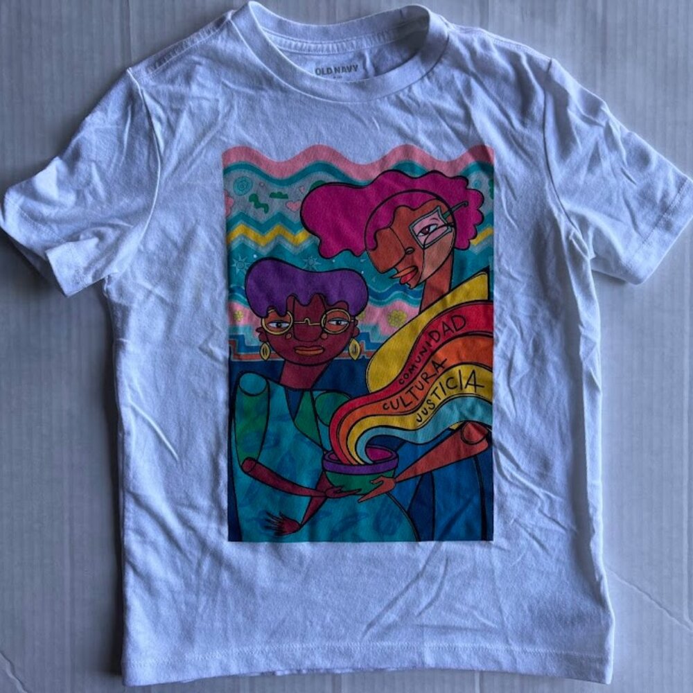 Old Navy Unisex Graphic T-Shirt - White - Size M (8)